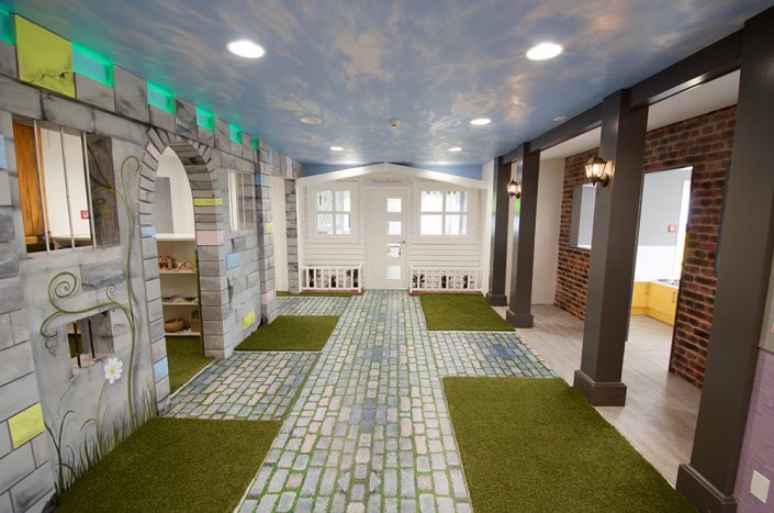 Builtwell ChoiceKids Childcare Auckland Castle and Home facades built for the interior of an Auckland Childcare Centre